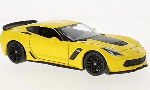 Welly Chevrolet Corvette Z06, gelb, 2017, 1:24, Discount