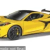 Bburago Chevrolet Corvette ZR1, gelb, 2025, 1:43, Outlet