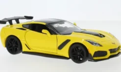 Motormax Chevrolet Corvette ZR1, gelb/schwarz, 2019, 1:24, Clearance