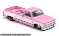 Mini GT Chevrolet Silverado Dually Vintage Spec V2, pink/weiss, 1980, 1:64, Online
