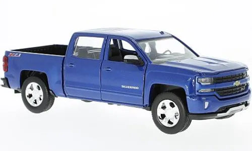 Motormax Chevrolet Silverado 1500 LT - Z71, blau, 2017, 1:24, Best