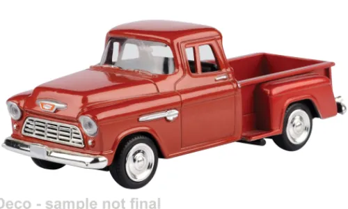 Motormax Chevrolet 3100 Stepside, dunkelorange, 1955, 1:43, Outlet