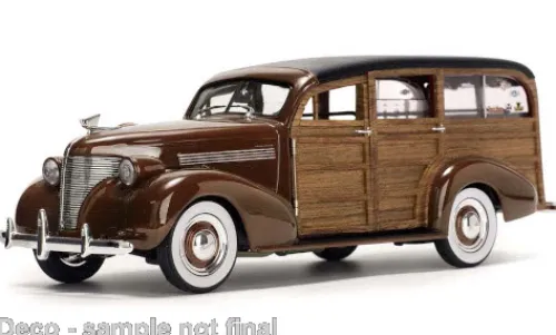 Sun Star Chevrolet Woody Surf Wagon, braun/Holzoptik, 1939, 1:18, Online