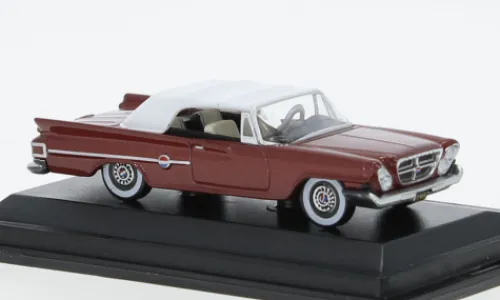 Oxford Chrysler 300 Convertible, dunkelrot/weiss, 1961, 1:87, Online