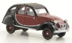 Oxford Citroen 2CV Charleston, dunkelrot/schwarz, 1963, 1:76, Online