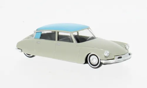 Busch Citroen DS 19, hellgrau/hellblau, 1955, 1:87, Hot