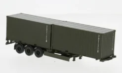 Herpa Military - Containerauflieger 3achs mit 2 x 20 ft. Container, Bundeswehr, 1:87, Discount