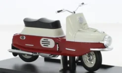 Abrex CZ 175/501 Cezeta, dunkelrot/beige, 1958, 1:18, Best