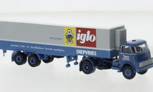 Brekina DAF DO 2000 Kühlkoffer-SZ, 1957, Binfürst - Iglo, 1:87, Outlet
