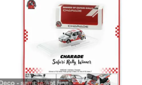 BM Creations Daihatsu Charade, Rallye Safari, 1992, #12, 1:64, Best