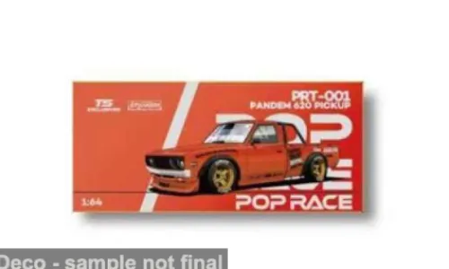 Pop Race Datsun 620 Pick Up, orange, Tokyo Station Exclusives, 1:64, Clearance
