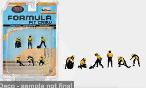 American Diorama Diorama Formula Pit Crew Team Orange, 1:64, Outlet