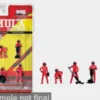 American Diorama Diorama Formula Pit Crew Team Red, 1:64, Clearance