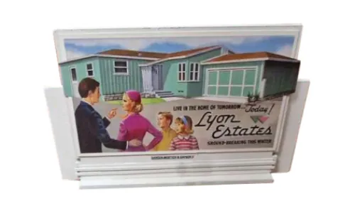 Cartrix Diorama Lyon Estates Hill Valley Billboard, 1:43, New