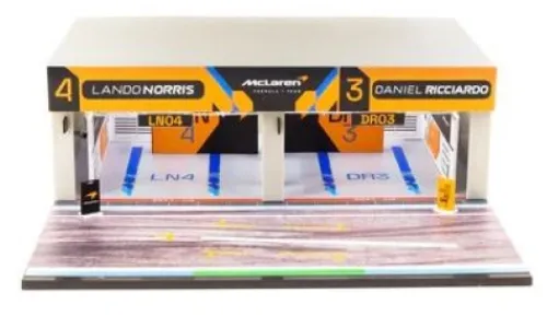 Tarmac Works Diorama Pit Garage Diorama, Formel 1, McLaren F1 Team, 1:64, Best