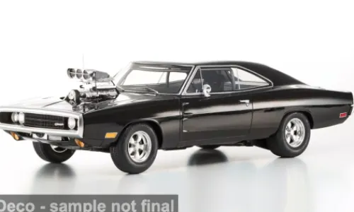 Kyosho Dodge Charger R/T, schwarz, 1970, Fast & Furious, 1:12, New
