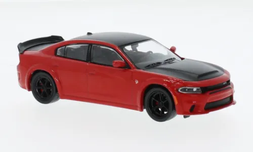 IXO Dodge Charger SRT Hellcat, rot/schwarz, 2021, 1:43,