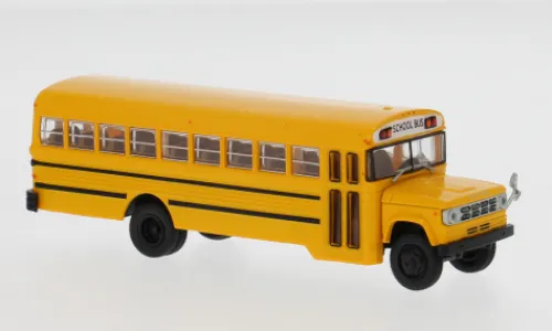 Brekina Dodge S 600, 1970, School Bus, 1:87, Hot