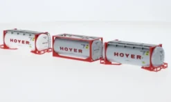 Herpa - 3er-Set: Tankcontainer, Hoyer, 1:87, Sale