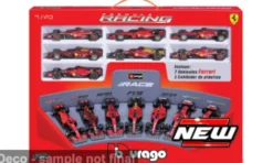 Bburago Ferrari 7 Car Set: SF90 + SF1000 + SF21 + F1-75 + SF23 + 2xSF24, 1:43, Discount