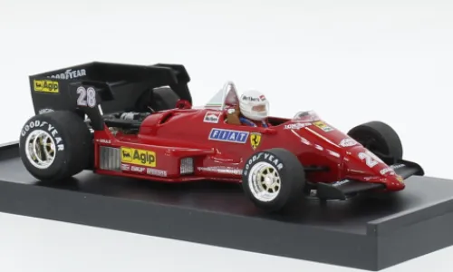 Brumm Ferrari 126C4 turbo, Formel 1, GP Belgien, 1984, #28, R.Arnoux, 1:43, Online