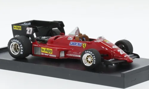 Brumm Ferrari 126C4 turbo, Formel 1, GP Belgien, 1984, #27, M.Alboreto, 1:43,