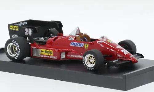 Brumm Ferrari 126C4 turbo, Formel 1, GP Belgien, 1984, #28, R.Arnoux, 1:43,