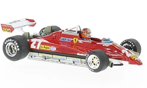 Brumm Ferrari 126C2 turbo, Formel 1, GP Brasilien, 1982, #27, G.Villeneuve, 1:43, Clearance