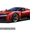 Bburago Ferrari F80, rot, 1:43, Clearance
