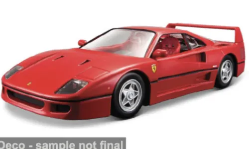 Maisto Ferrari F40, rot, 1995, 1:64, Outlet