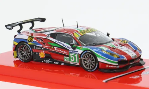 Tarmac Works Ferrari 488 GTE, 24h Le Mans, 2016, #51, G.Bruni/J.Calado, 1:64, New