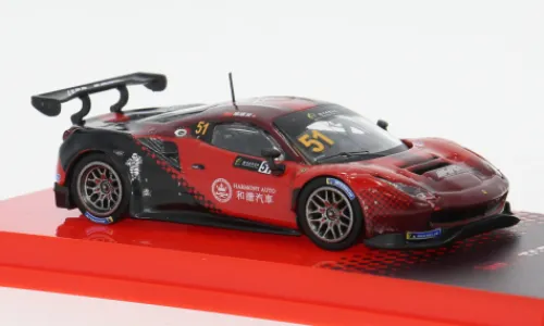 Tarmac Works Ferrari 488 GT3, Macau GT Cup, 2022, #51, Weian.Chen, 1:64, New