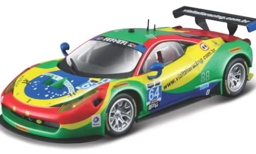 Bburago Ferrari 458 Italia GT3, 24h Daytona, 2015, Via Italia Racing, #64, A.Bertolini/F.Longo, 1:43, New