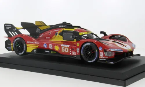 Bburago Ferrari 499P, 24h Le Mans, 2024, #50, A.Fuoco/N.Nielsen, 1:18, Clearance