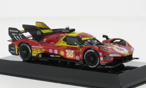 Bburago Ferrari 499P, 24h Le Mans, 2024, #50, A.Fuoco/N.Nielsen, 1:43, Hot