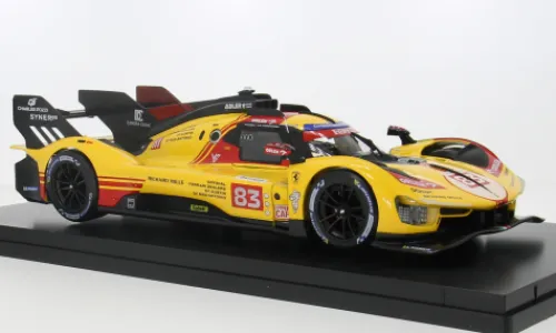 Bburago Ferrari 499P, 24h Le Mans, 2024, #83, R.Kubica/Y.Ye, 1:18, Hot
