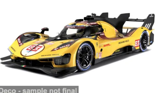 Bburago Ferrari 499P 3.0L TURBO V6, 24h Le Mans, 2025, #83, R.Kubica/Y.Ye, 1:43,