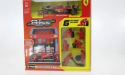 Bburago Ferrari SF-24 + Pitbox Set, 2024, #55, C.Sainz, 1:43, Best