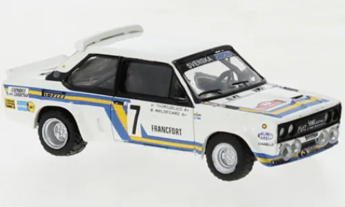 Brekina Fiat 131 Abarth, Monte Carlo, 1980, Svenska Fiat, #7, B.Waldegaard, 1:87, Sale