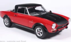 WhiteBox Fiat 124 Abarth, rot/schwarz, 1974, 1:24, Sale