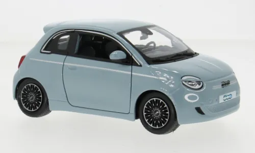 Bburago Fiat 500e, hellblau, 2023, 1:24, Outlet