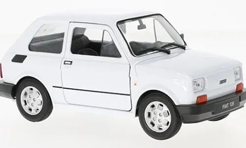 Welly Fiat 126p, weiss, 1:24,