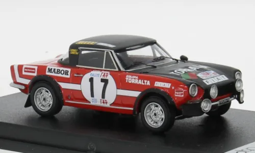 Trofeu Fiat 124 Spider, rot/schwarz, Tap Rally 1973, 1973, #17, M.Figueredo/C.Barata, 1:43, Sale