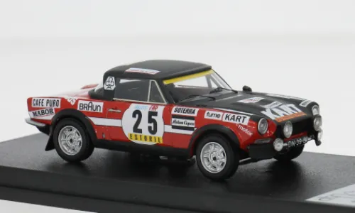 Trofeu Fiat 124 Sport Spider 1600, TAP Rally, 1974, #25, A.Borges/M.Sottomayor, 1:43, Clearance