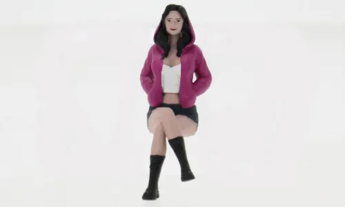 Atlantic Figur Mathilda, pink/grey, 1:24, Best