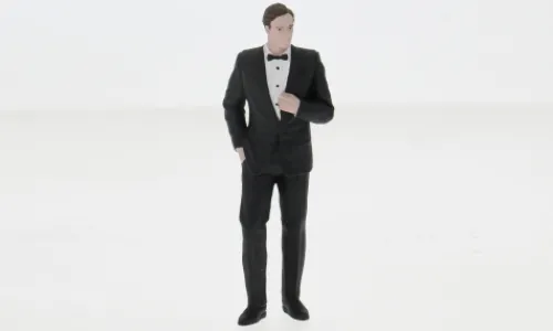 Atlantic Figur Steve, black/white, 1:24, Best