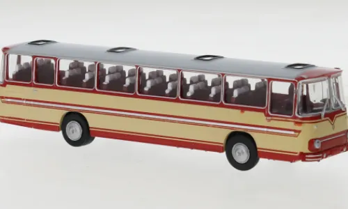 Brekina Fleischer S5, rot/beige, 1973, 1:87, New