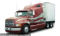 IXO America Ford Aeromax, rot/grau, 1980, 1:64,
