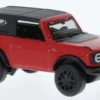 Bburago Ford Bronco Wildtrak, rot/schwarz, 2021, 1:64, Clearance