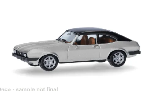 Herpa Ford Capri, silber, 1:87,